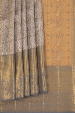 Image of Kanchipattu Tissue Brocade Gold Saree