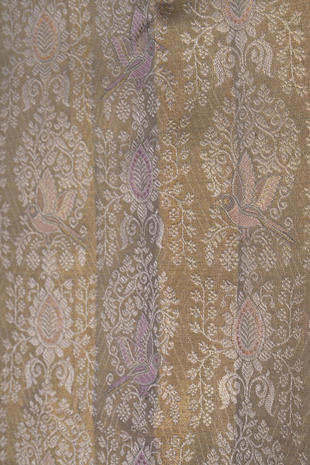 Image of Kanchipattu Tissue Brocade Gold Saree