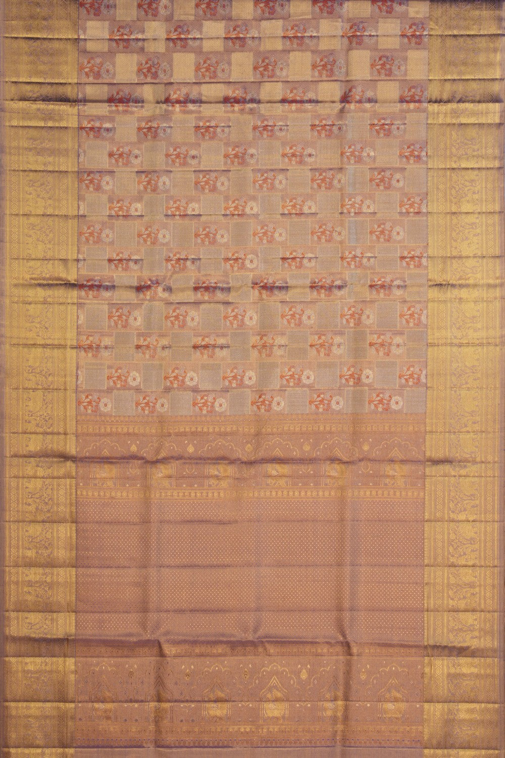 Image of Kanchipattu Tissue Brocade Lavender Saree