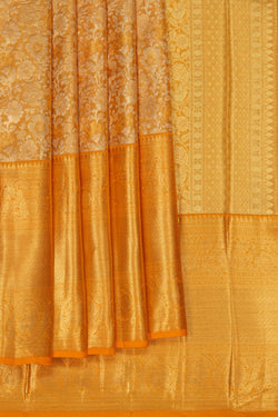 Image of Kanchipattu Tissue Brocade Gold Saree