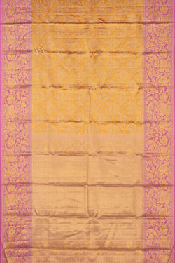 Image of Kanchipattu Tissue Brocade Gold Saree