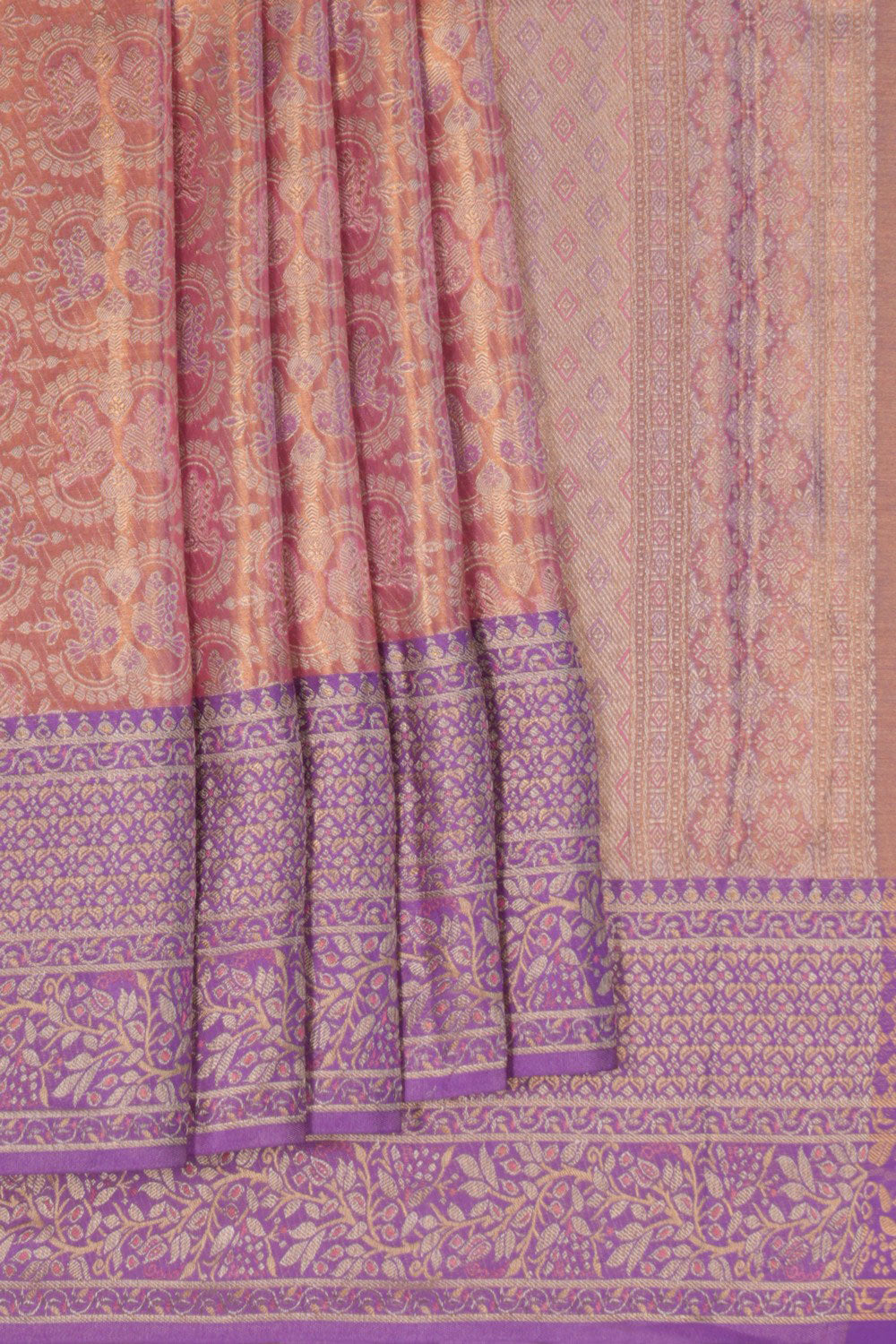 Kanchipattu Brocade Pink Saree