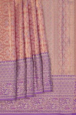 Image of Kanchipattu Brocade Pink Saree