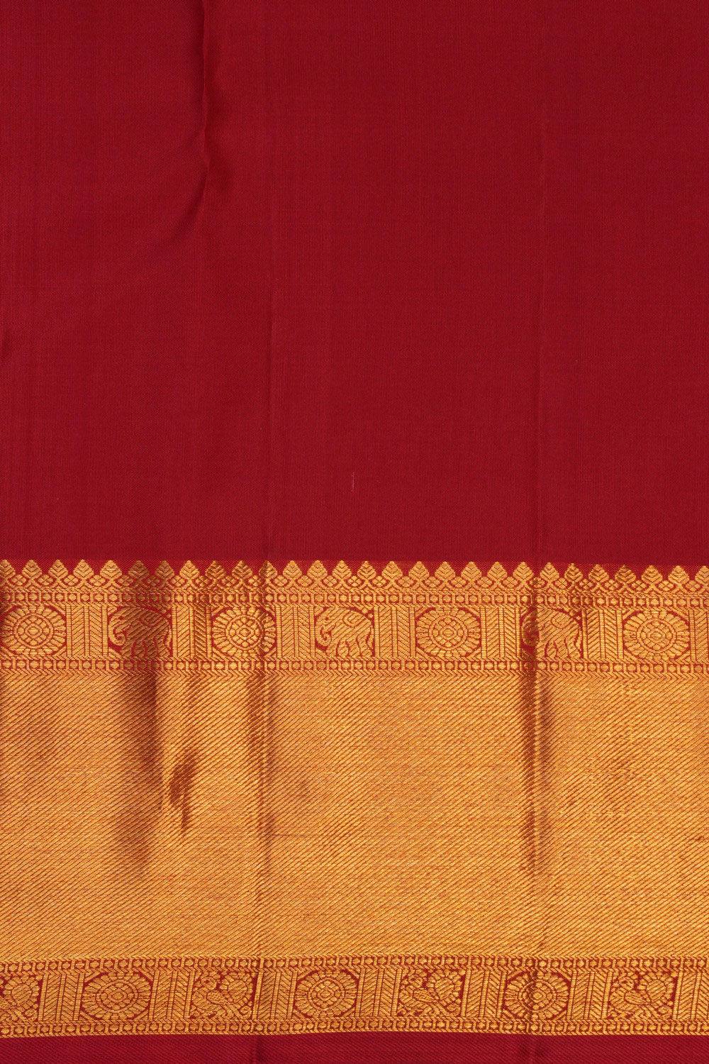 Kanchipattu Brocade Red Saree