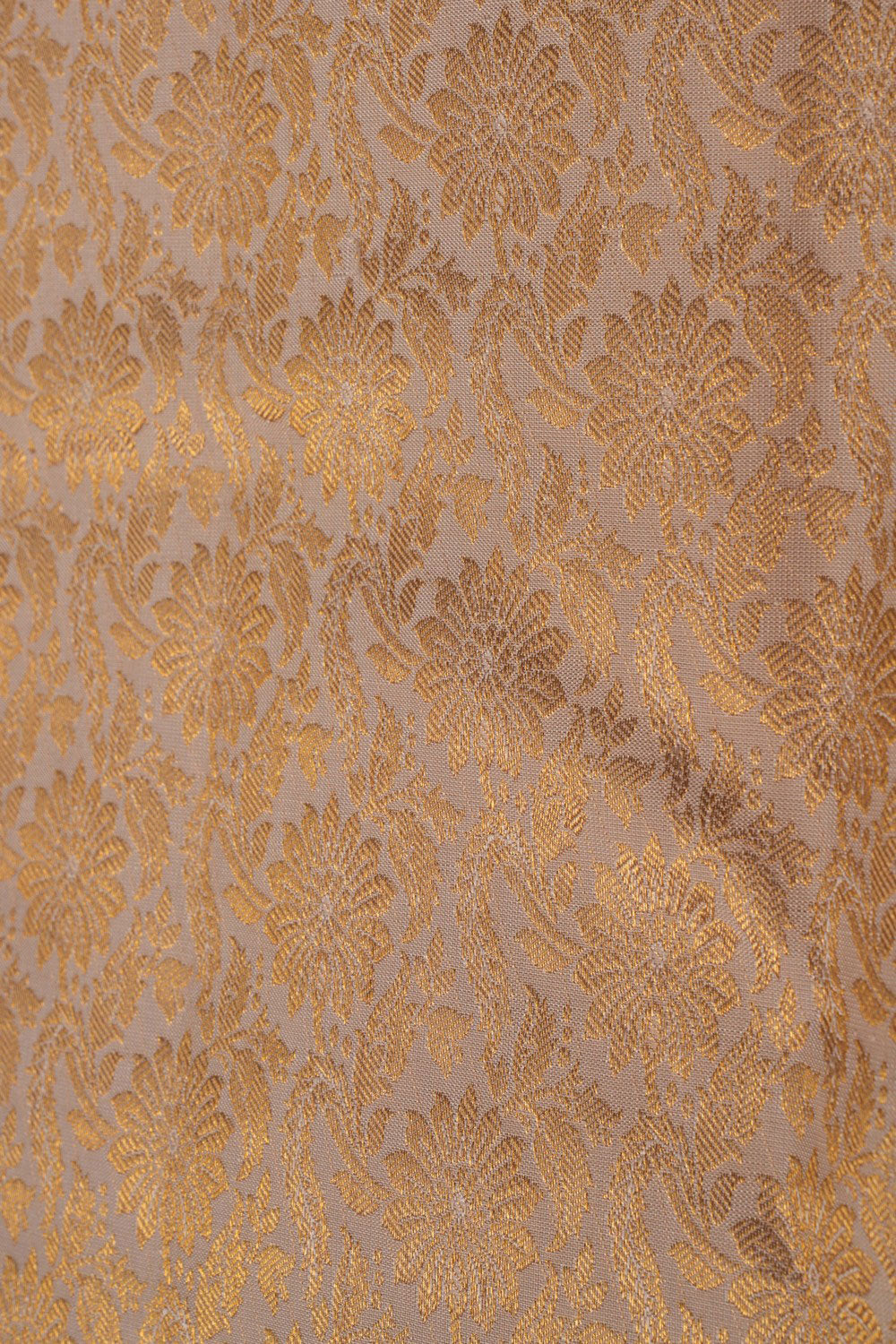 Image of An Ethereal Pearl-White Brocade Saree