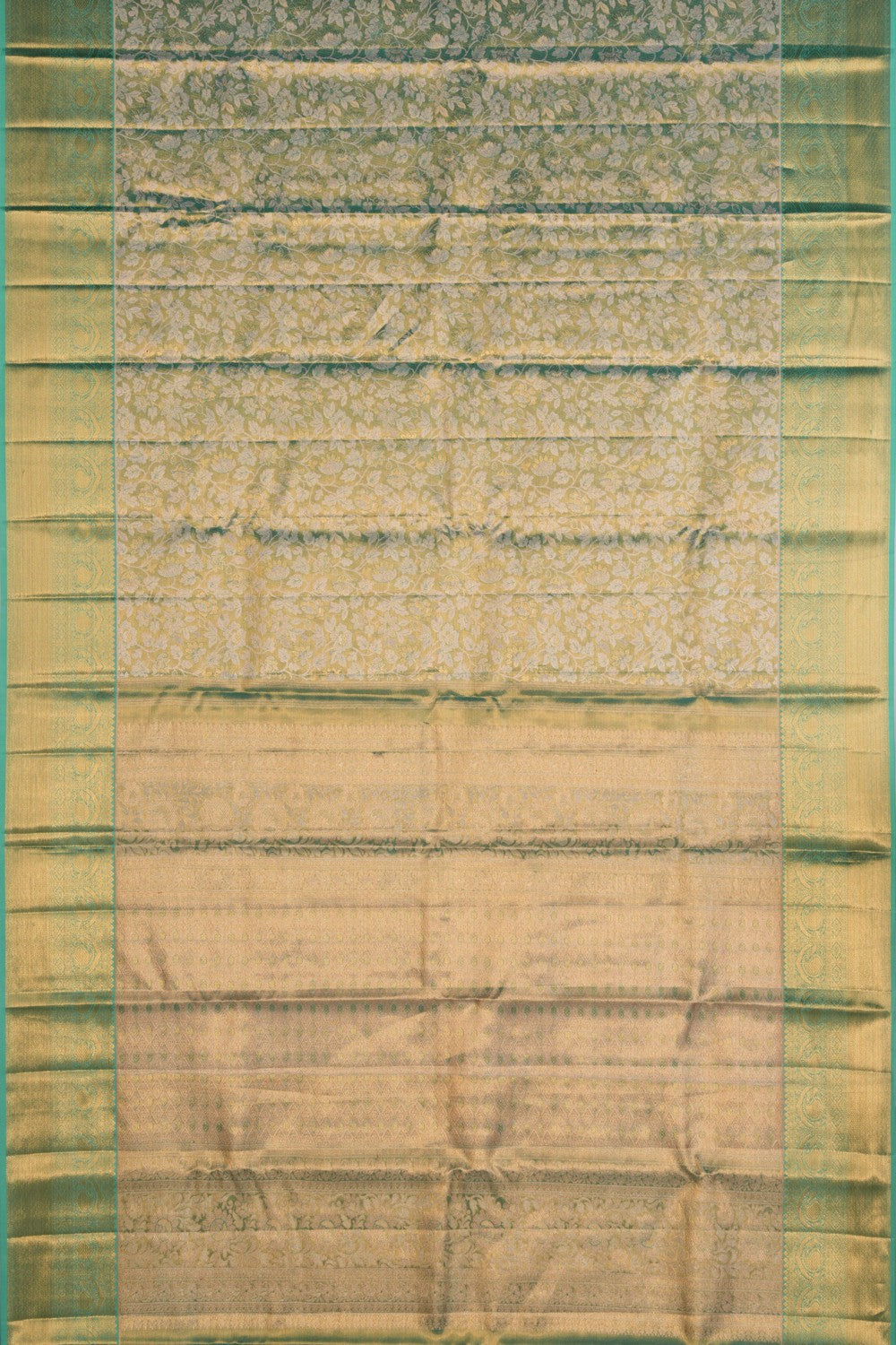 Image of Kanchipattu Green Brocade Saree