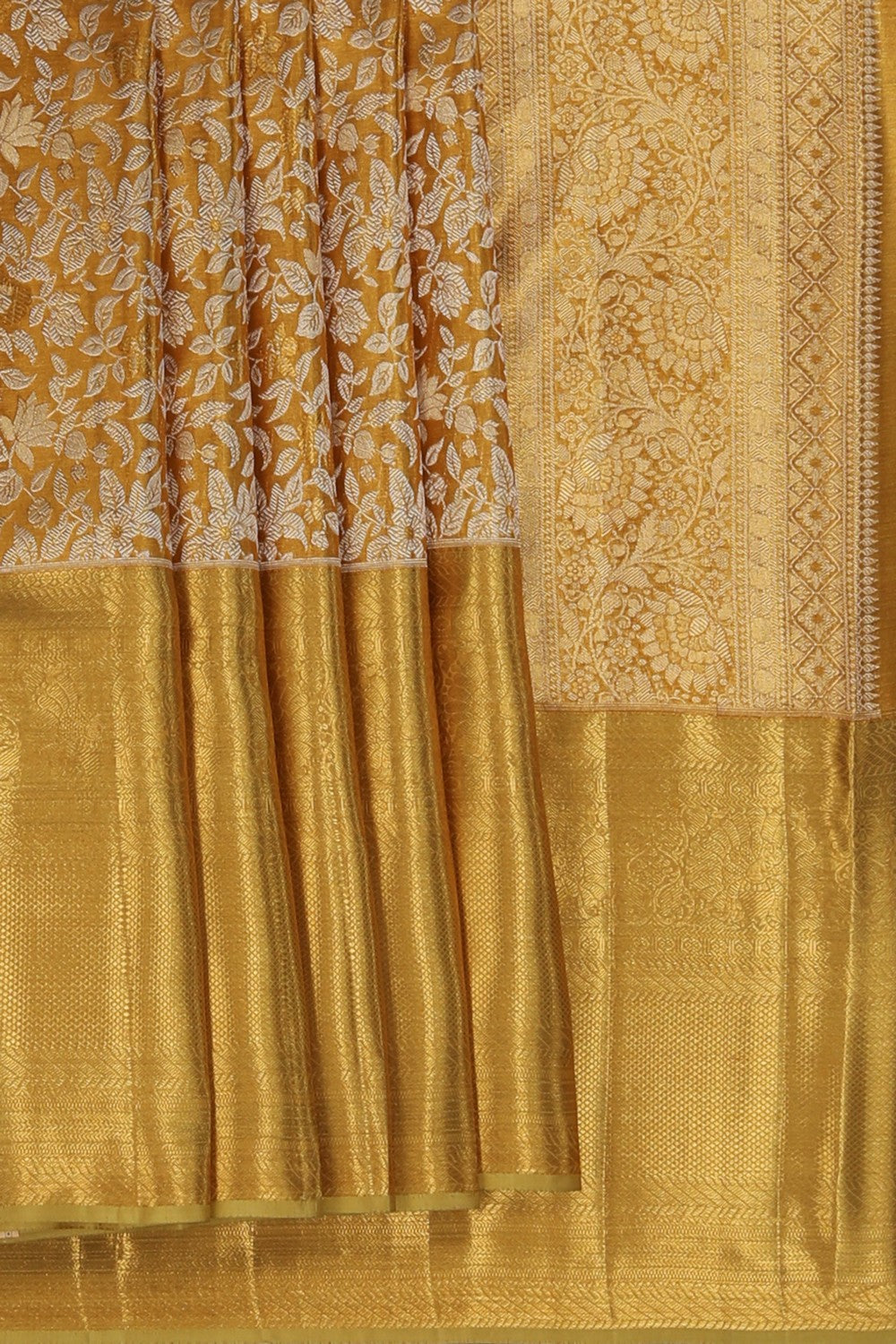 Image of Kanchipattu Gold Brocade Saree
