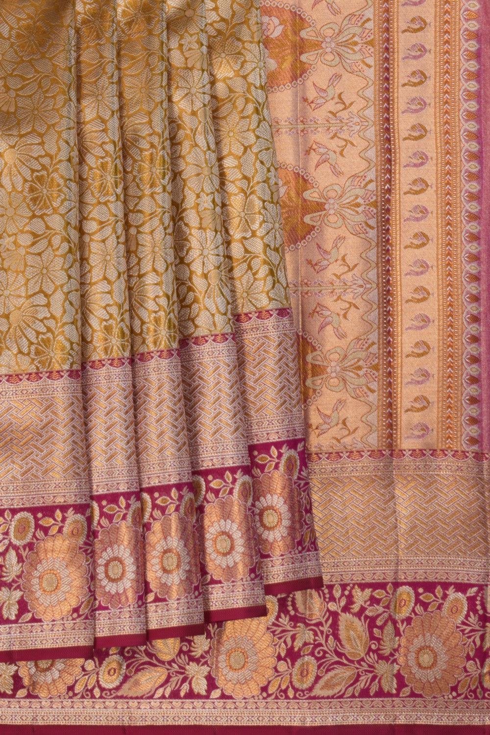 Kanchipattu Gold Brocade Saree