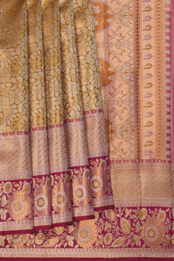Image of Kanchipattu Gold Brocade Saree