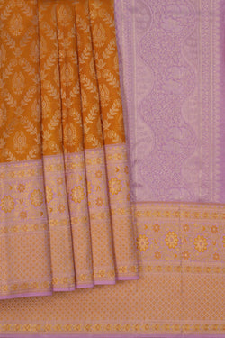 Image of Kanchipattu Brocade Mustard Saree