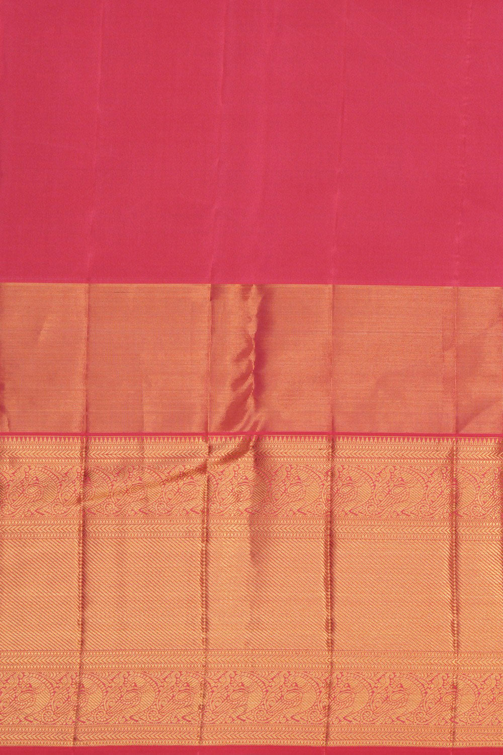 Kanchipattu Brocade Coral Pink Saree