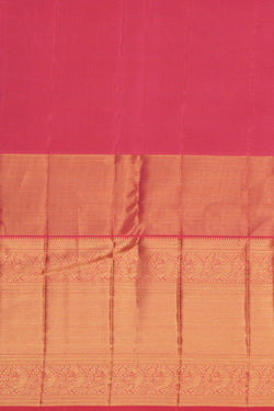 Image of Kanchipattu Brocade Coral Pink Saree