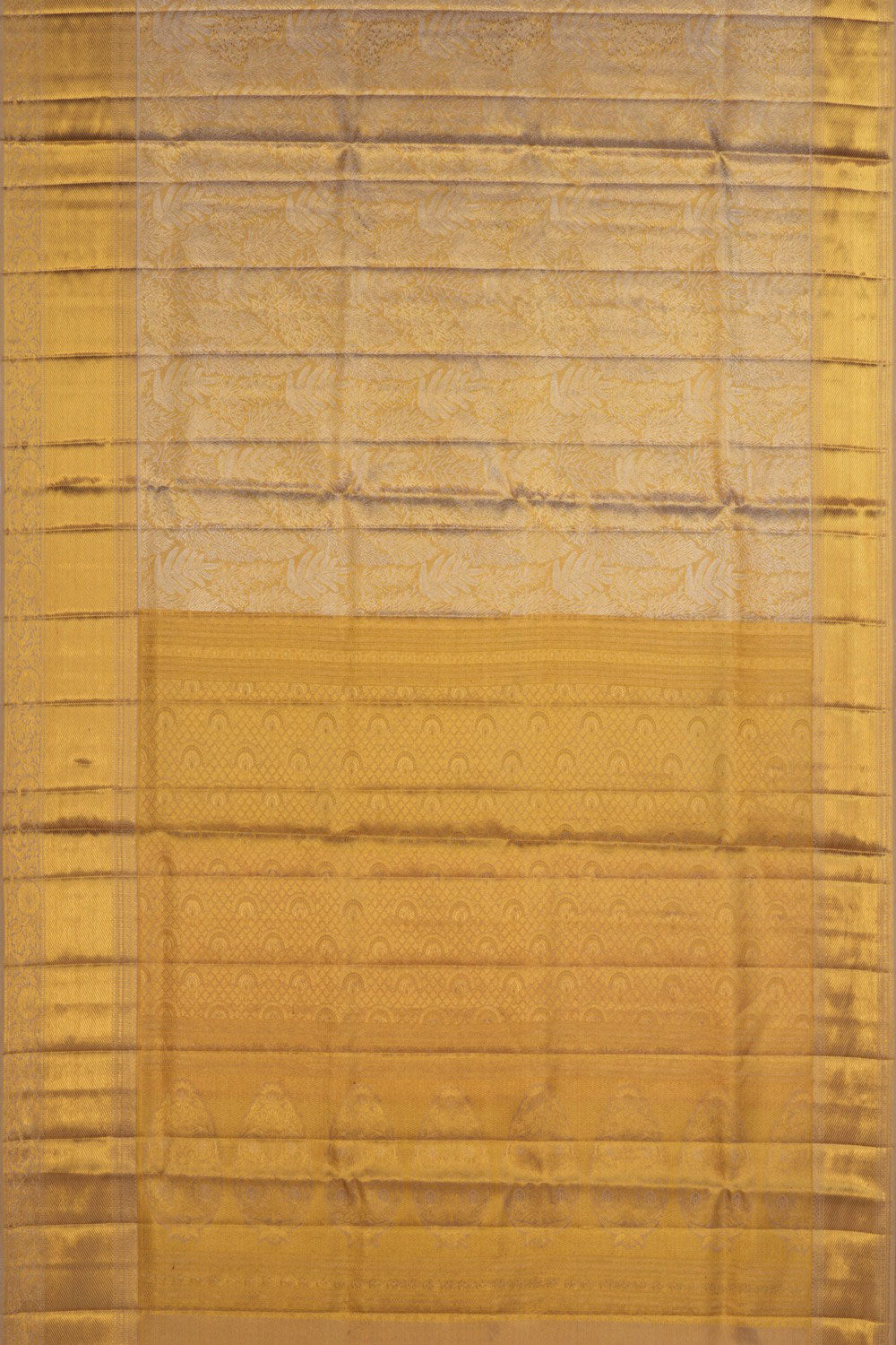 Image of Kanchipattu Brocade Gold Saree
