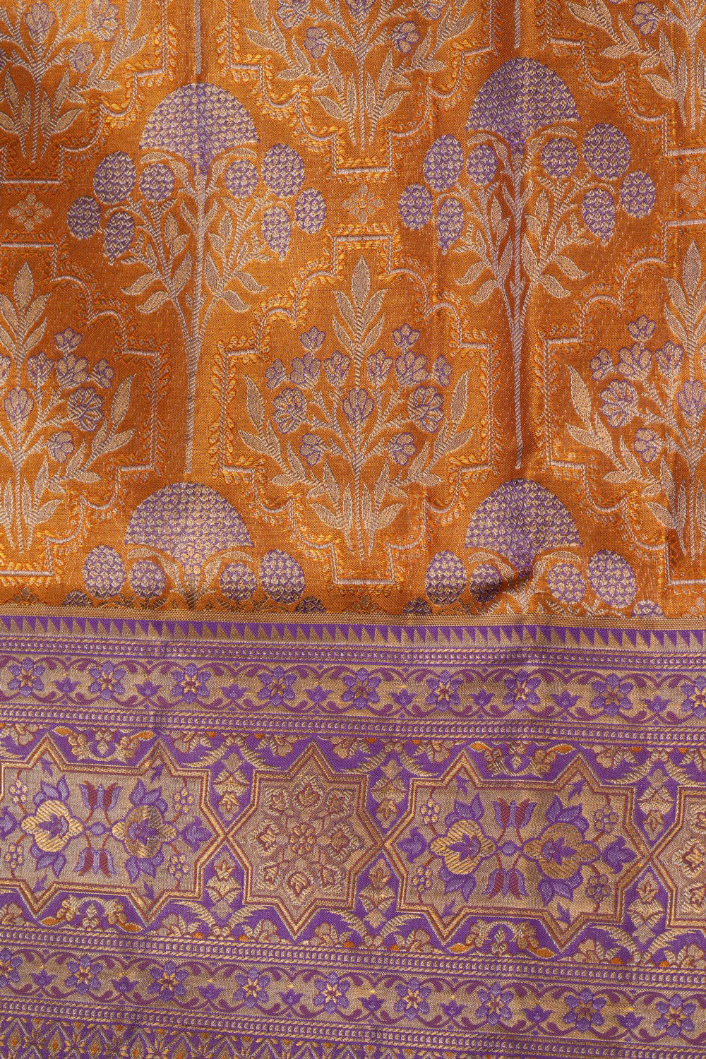 Kanchipattu Brocade Gold Saree