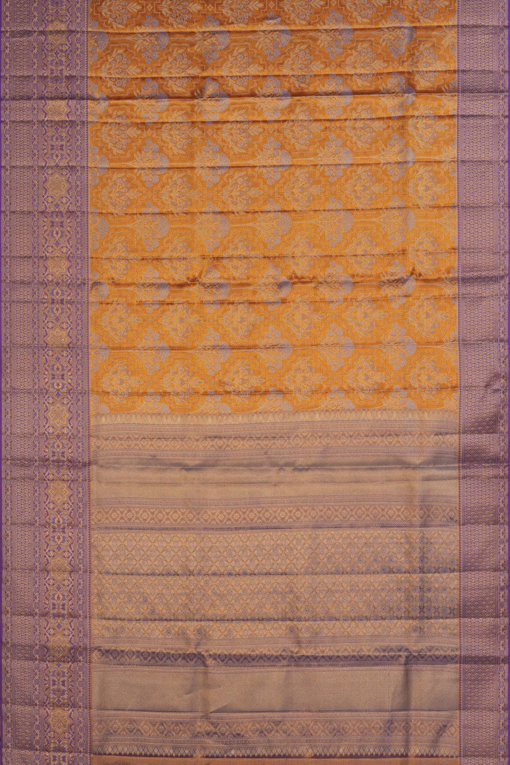 Kanchipattu Brocade Gold Saree