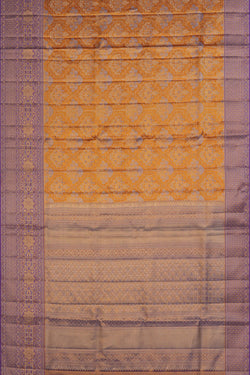 Image of Kanchipattu Brocade Gold Saree
