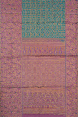 Image of Kanchipattu Brocade Blue Saree