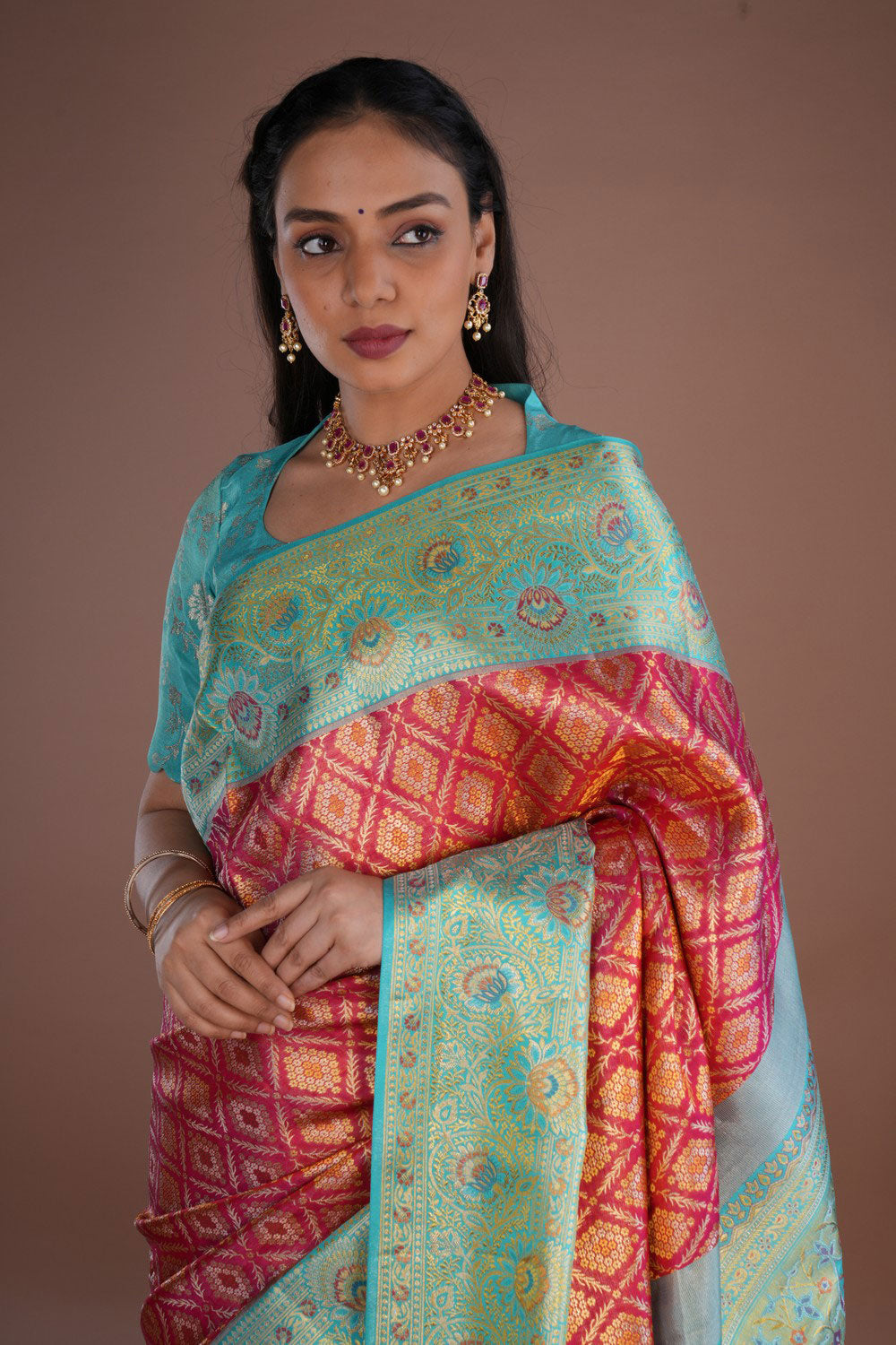 Image of Kanchipattu Brocade Red Saree