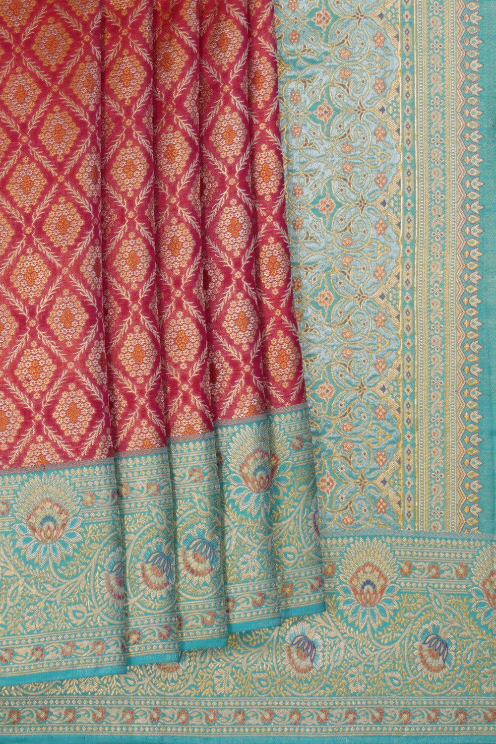 Image of Kanchipattu Brocade Red Saree