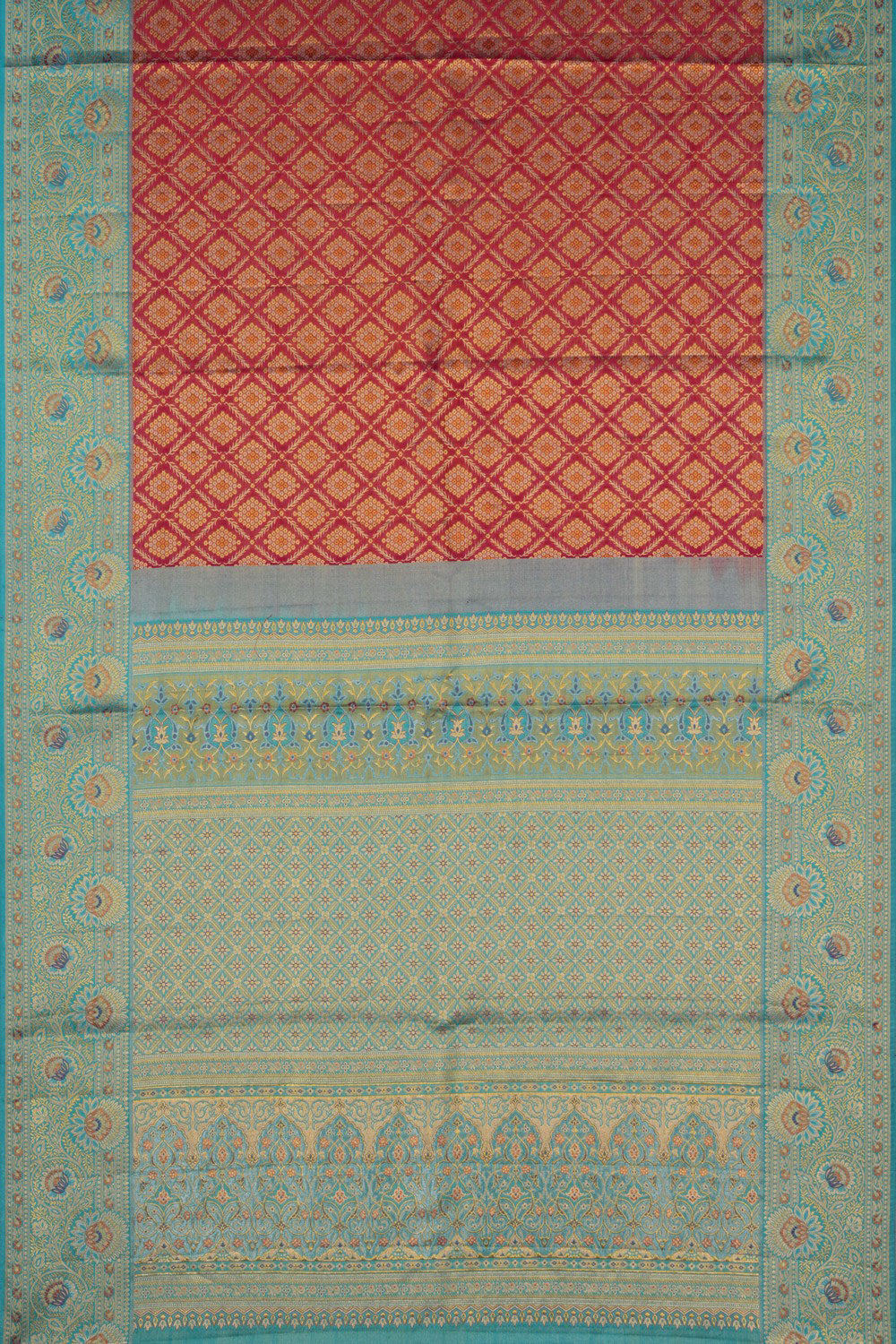 Kanchipattu Brocade Red Saree