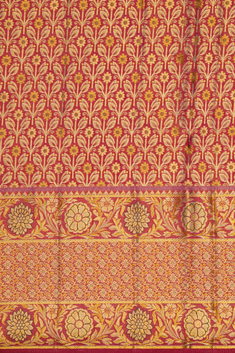 Image of Kanchipattu Brocade Pink Saree