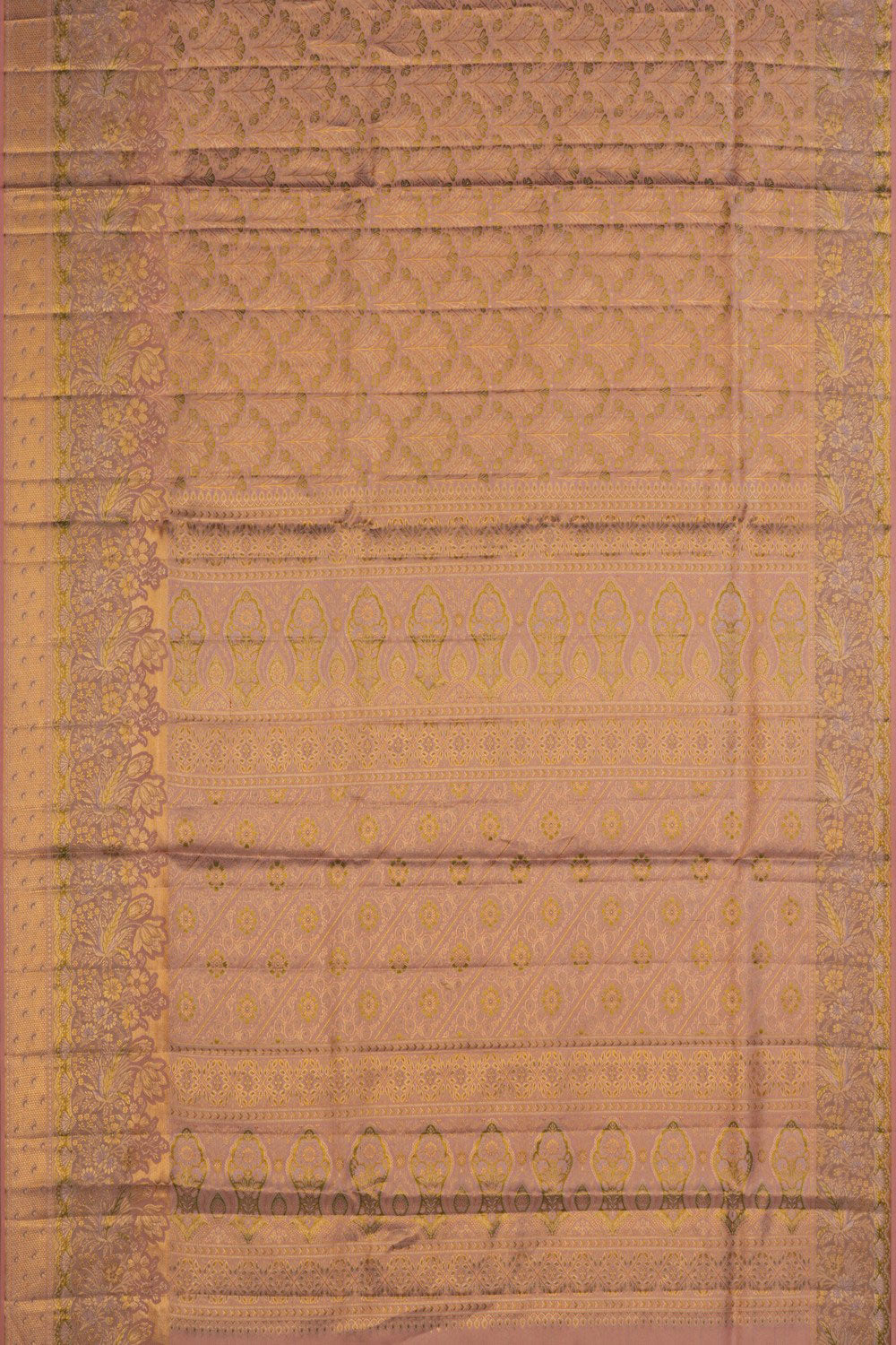 Image of Kanchipattu Brocade Gold Saree