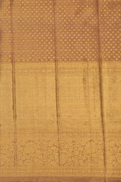 Image of Kanchipattu Tissue Brocade Gold Saree
