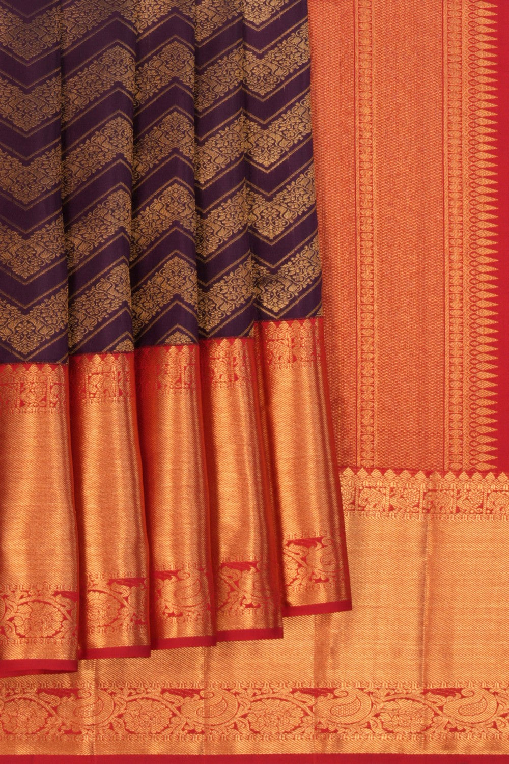 Image of Kanchipattu Violet Saree