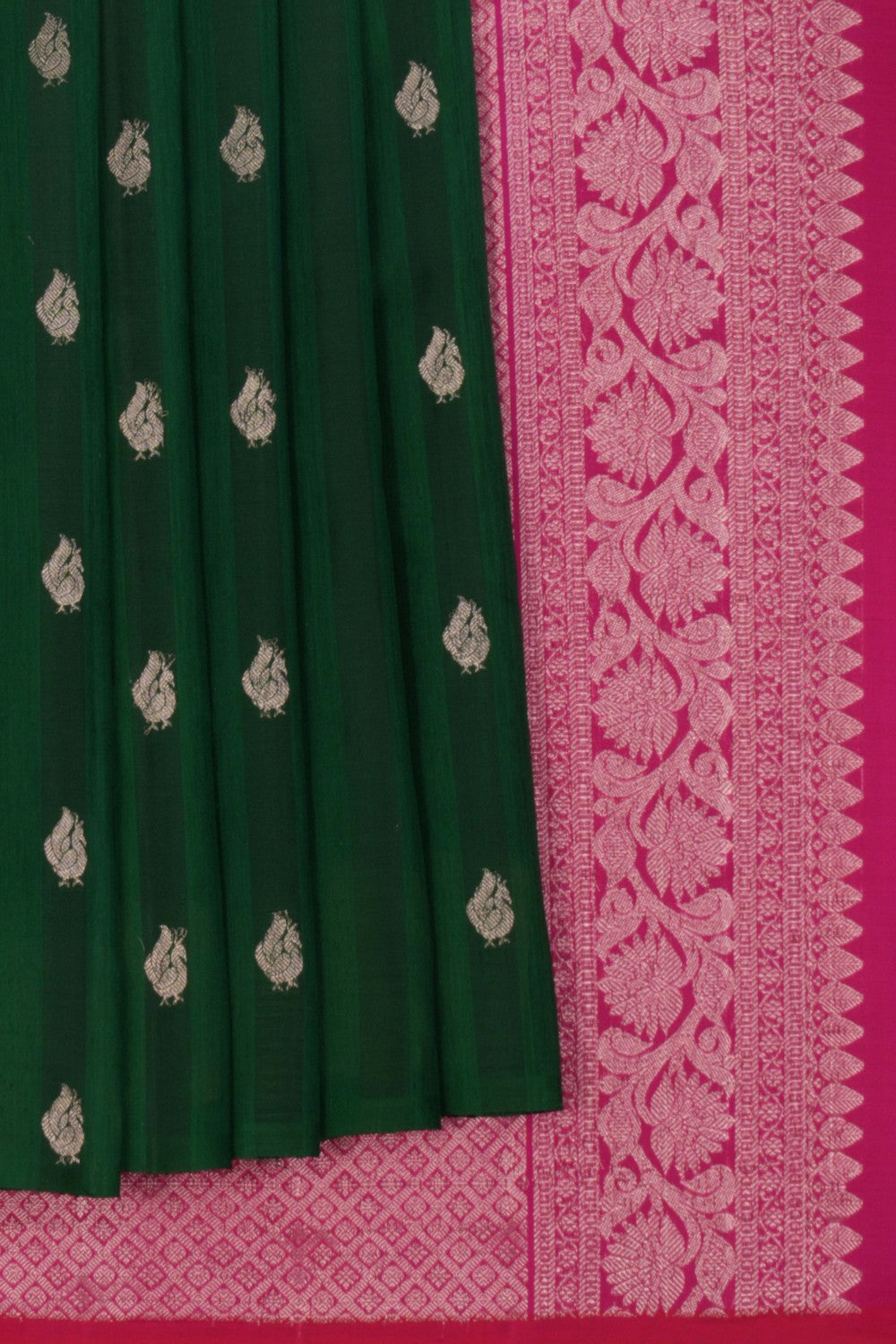 Kanchipattu Green Saree