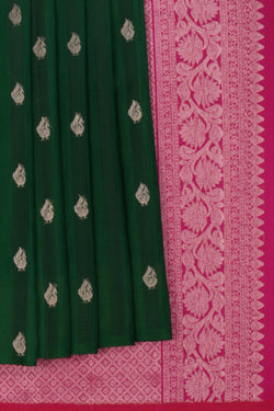 Image of Kanchipattu Green Saree