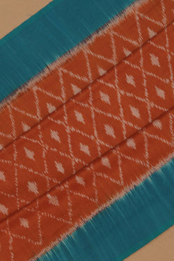 Image of Pochampally Ikat Brown Saree