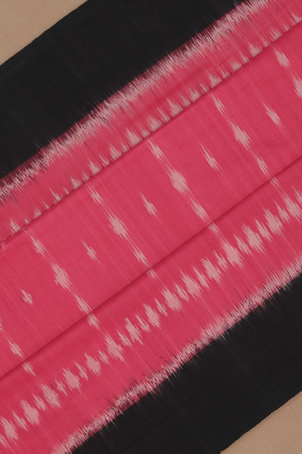 Image of Pochampally Ikat Pink Saree