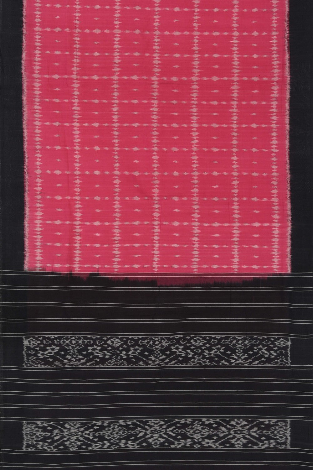 Image of Pochampally Ikat Pink Saree
