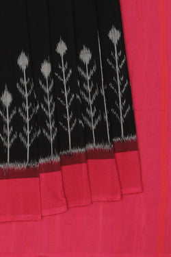Image of Pochampally Ikat Black Saree