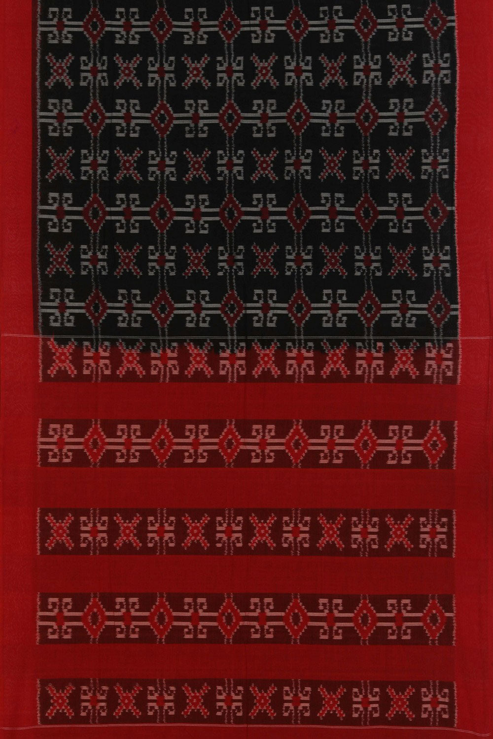 Image of Pochampally Ikat Black Saree