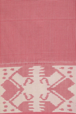 Image of Pochampally Ikat Pink Saree