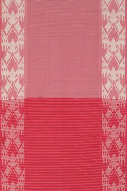 Image of Pochampally Ikat Pink Saree