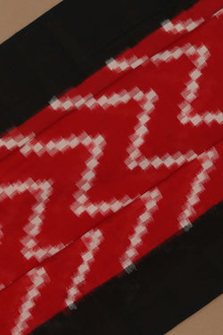 Image of Pochampally Ikat Red Saree