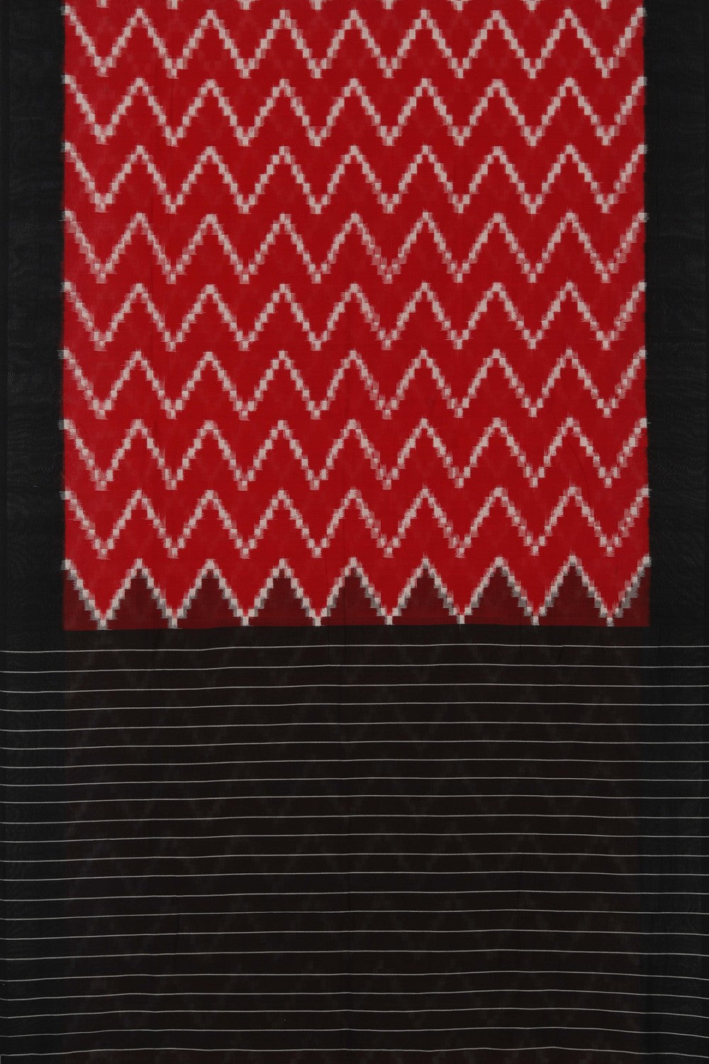 Image of Pochampally Ikat Red Saree