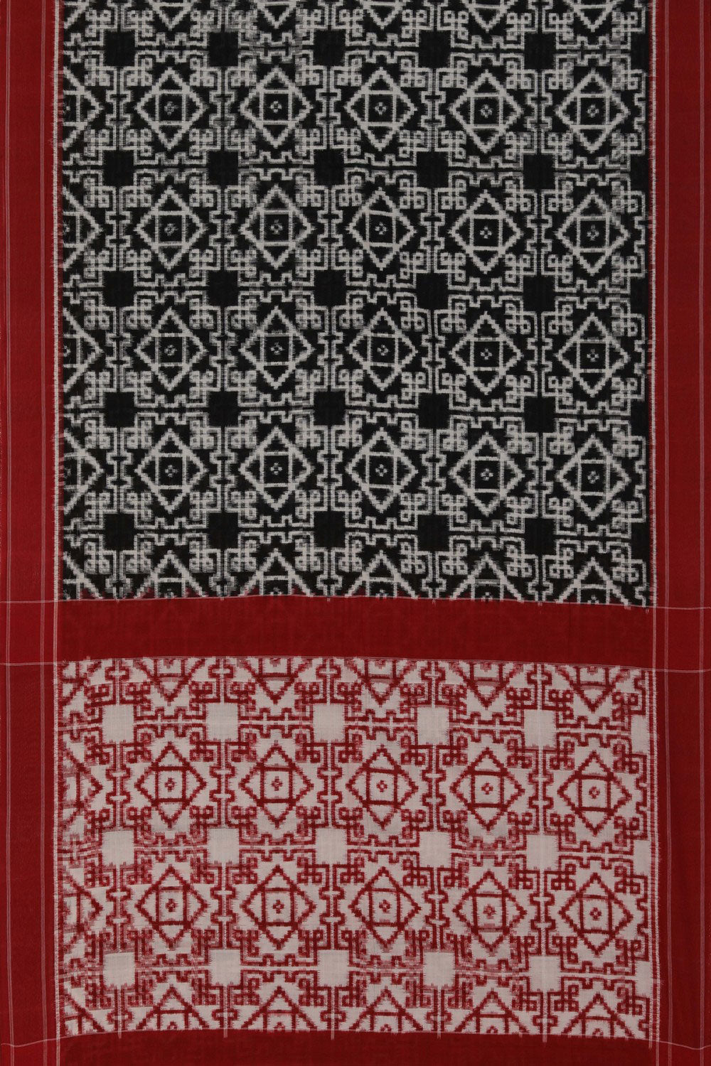 Image of Pochampally Ikat Black Saree