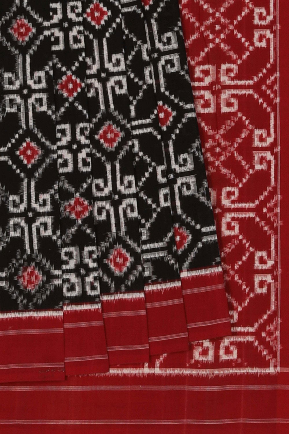 Image of Pochampally Ikat Black Saree