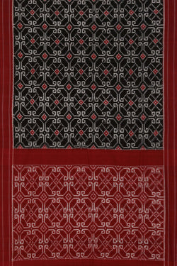 Image of Pochampally Ikat Black Saree