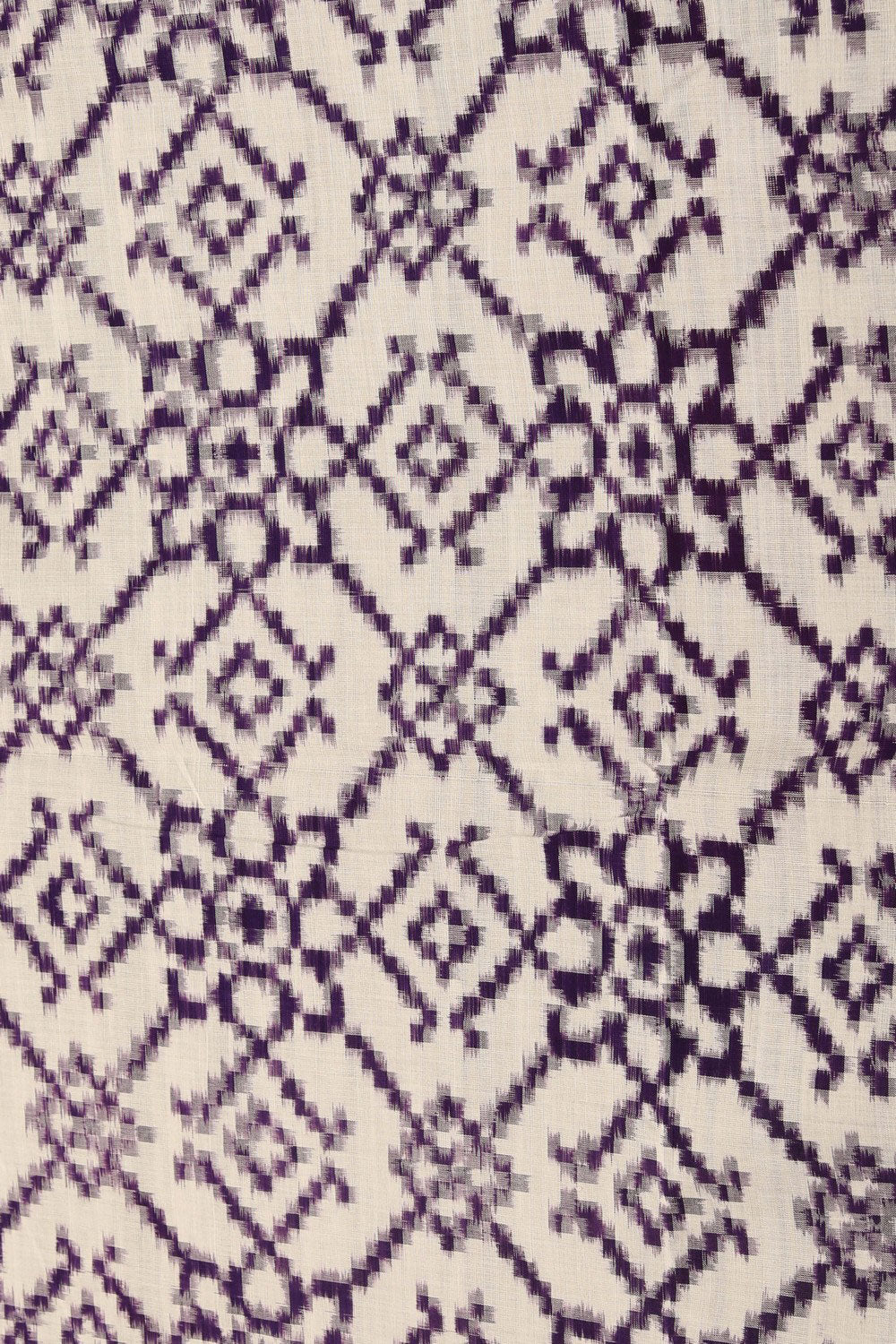 Pochampally Ikat White Saree