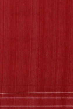 Image of Pochampally Ikat Off-White Saree