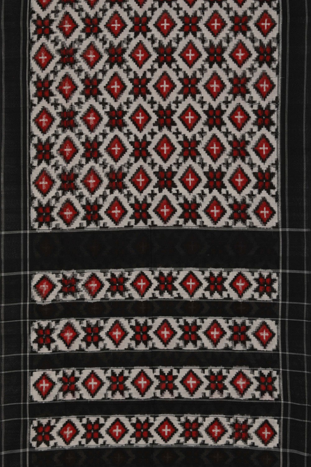 Image of Pochampally Ikat Black Saree