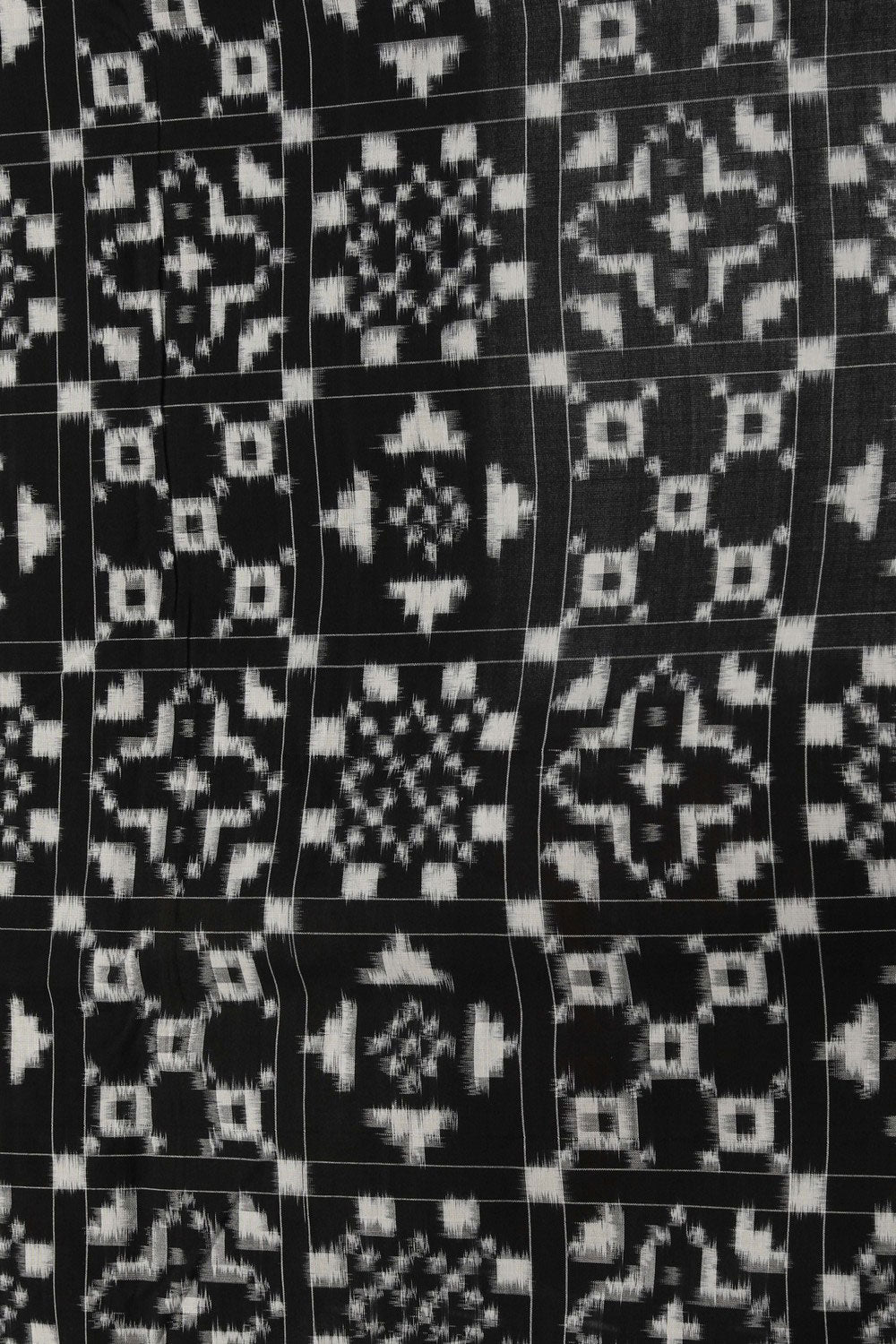 Image of Pochampally Ikat Black Saree