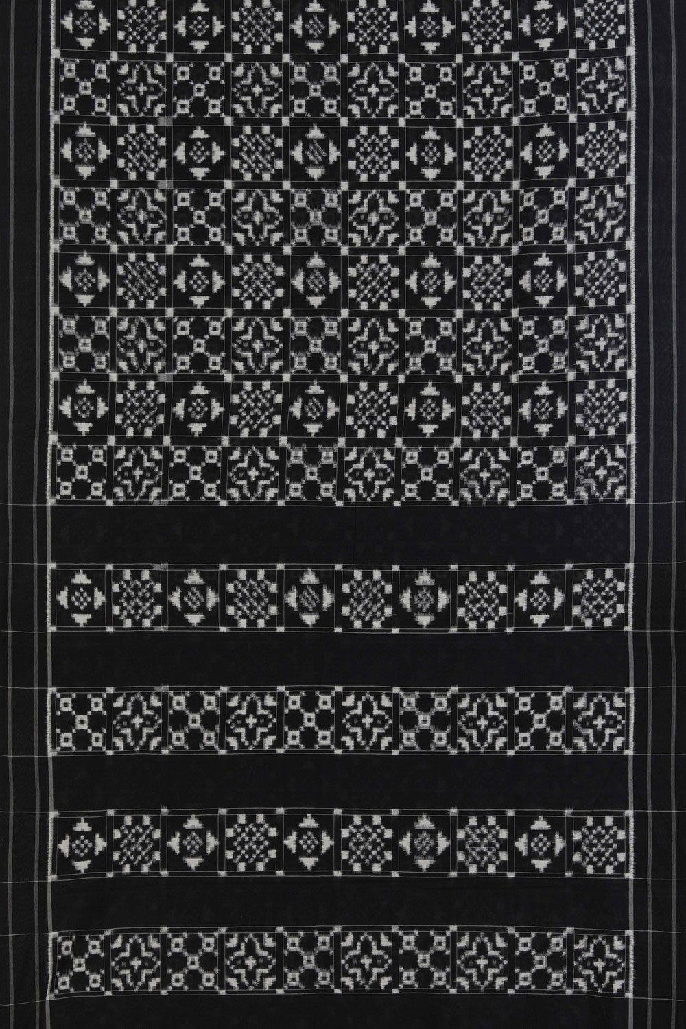 Image of Pochampally Ikat Black Saree