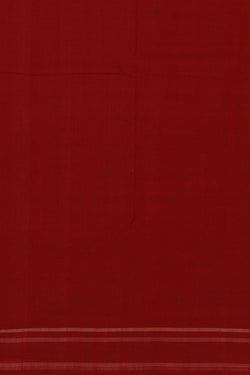 Image of Pochampally Ikat Off-White Saree