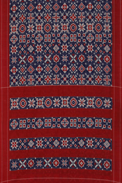 Image of Pochampally Ikat Royal Blue Saree