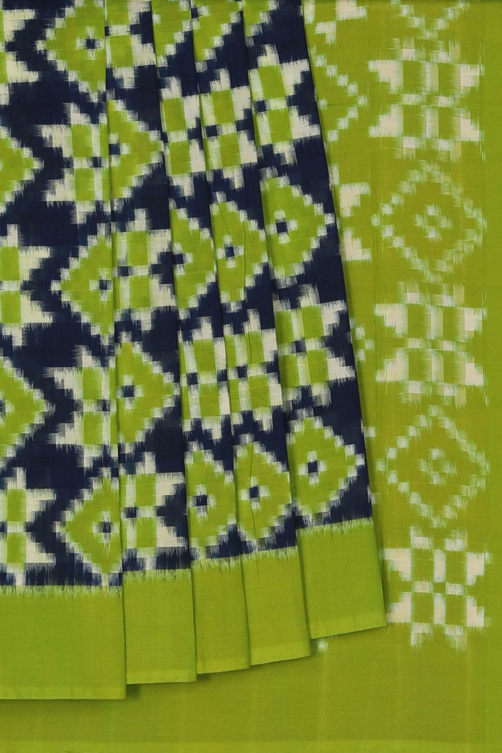 Image of Pochampally Ikat Royal Blue Saree